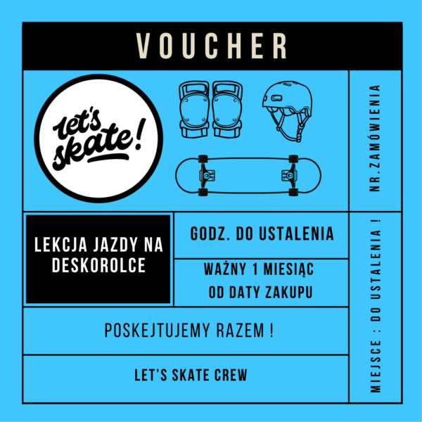 Voucher na lekcję deskorolki z instruktorem.